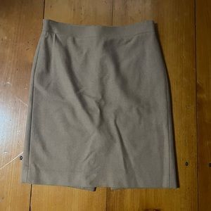 J. Crew Beige Pencil Skirt Size 2